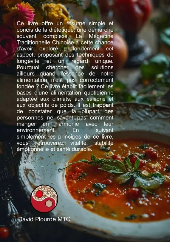Dos du Livre Guide de l'alimentation selon la Médecine Chinoise