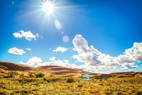 Canicule, avec un grand soleil en été
